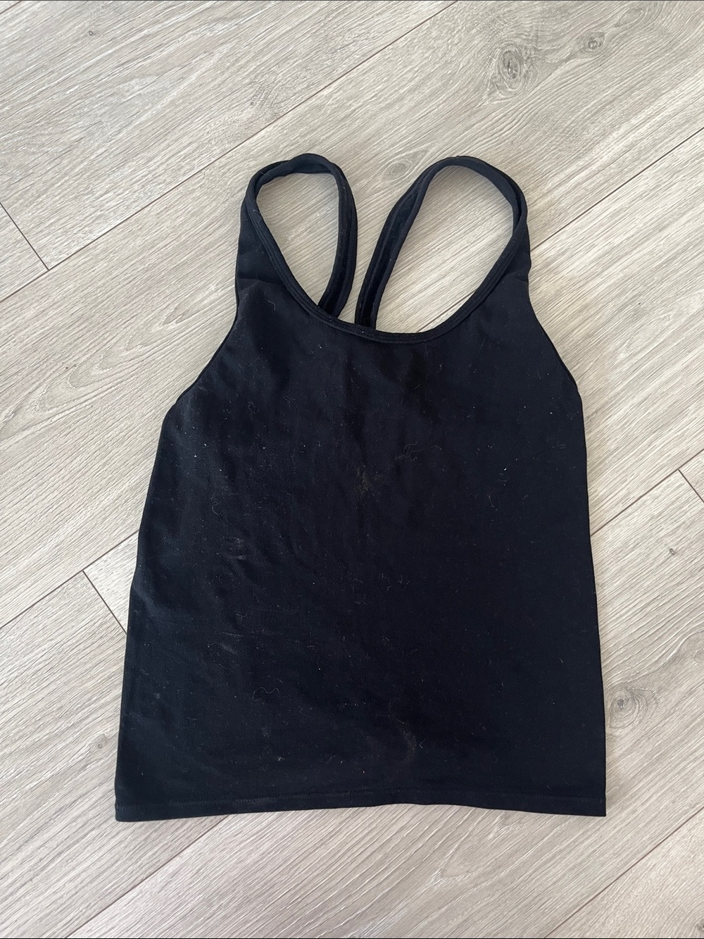 Zara Black Double-Strap Tank Top